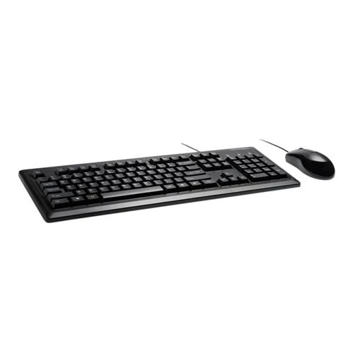 Combo Teclado y Mouse Kensington Keyboard for Life Cableado Negro