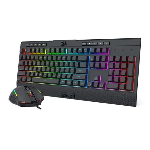 Combo Teclado y Mouse Redragon Cableado Anti-Ghosting Negro
