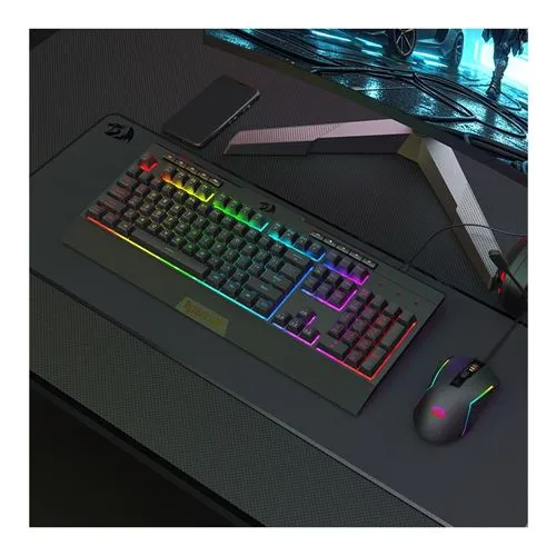 Combo Teclado y Mouse Redragon Cableado Anti-Ghosting Negro