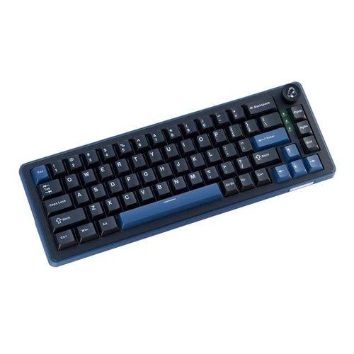 Teclado Gaming Mecánico Inalámbrico Ducky OK-M 65% Hot-Swappable RGB Negro-Azul