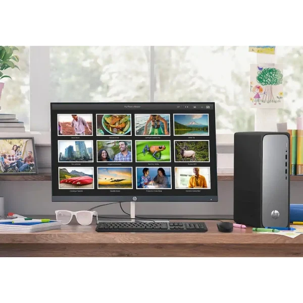 Computador HP OmniDesk Slim Intel Processor 300 (3.9 GHz) - 8 GB DDR5 - 256 GB NVMe M.2 - Intel UHD Graphics 710 - 180 W - Win 11 Home - Meteor Silver