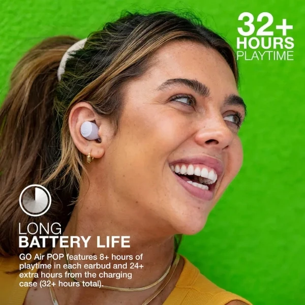 Audífonos JLab GO Air Pop True Wireless Bluetooth IPX4 - Lila