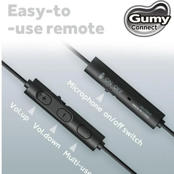 Audífonos JVC Gumy Connect USB-C In-Ear con Micrófono - Negro