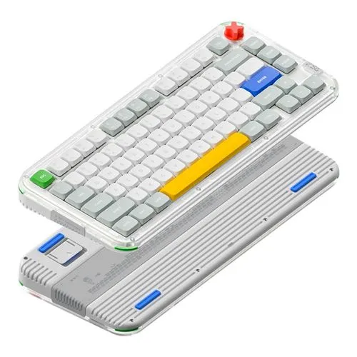 Teclado Mecánico NuPhy Kick75 Low Profile Inalámbrico RGB Blanco