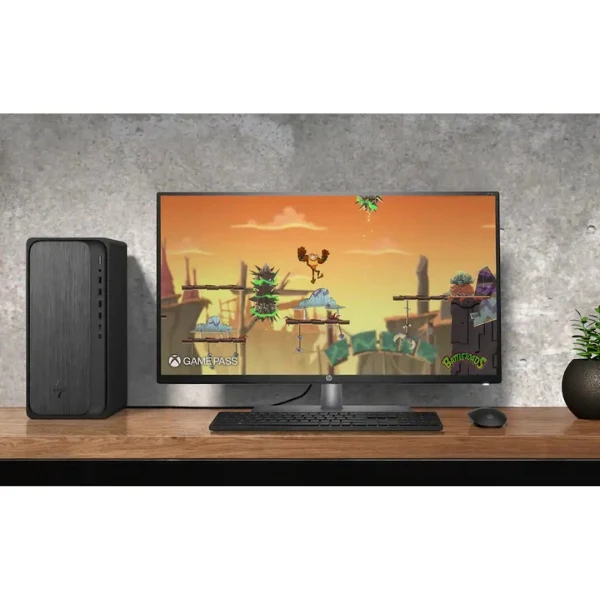 Computador HP OmniDesk AMD Ryzen 5 8500G (5 GHz) - 8 GB DDR5 - 512 GB NVMe M.2 - AMD Radeon 740M - 280 W - Win 11 Home - Gray Wood