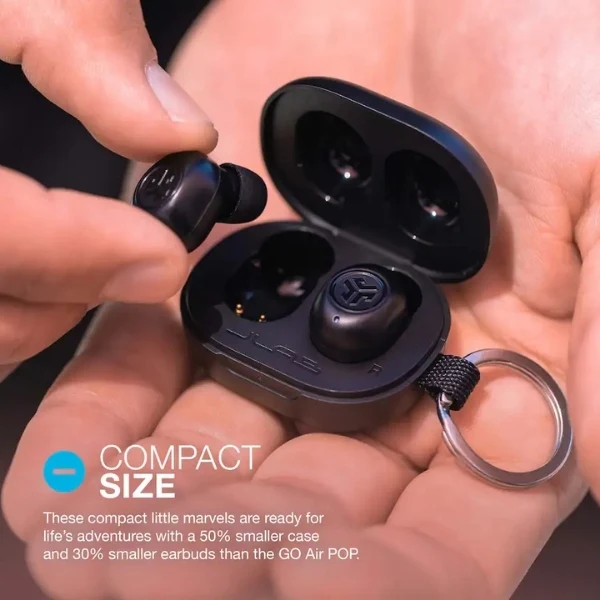 Audífonos JLab JBuds Mini True Wireless Bluetooth IP55 con 20 Horas de Batería - Negro