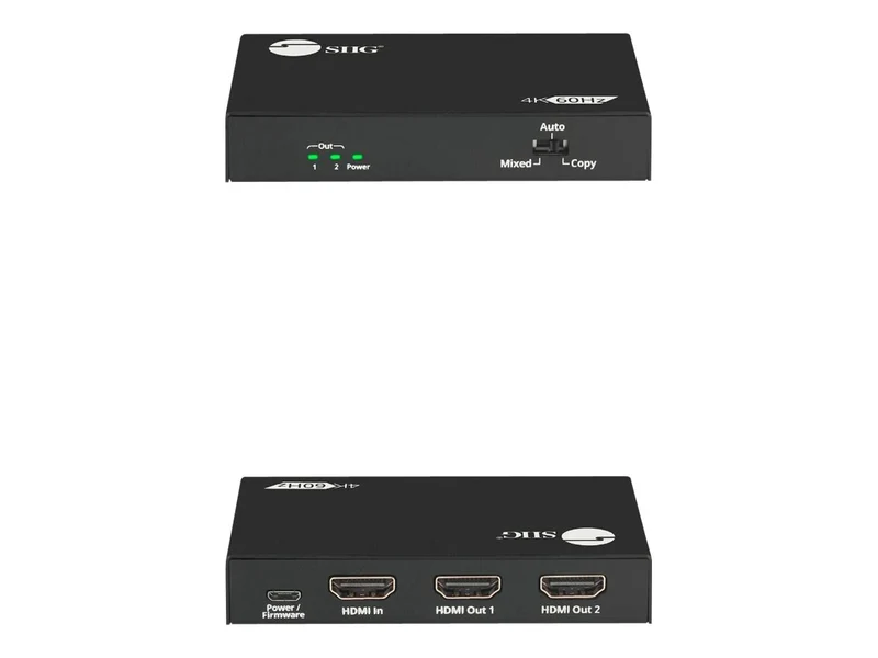 Divisor HDMI SIIG 2 Puertos 4K HDR