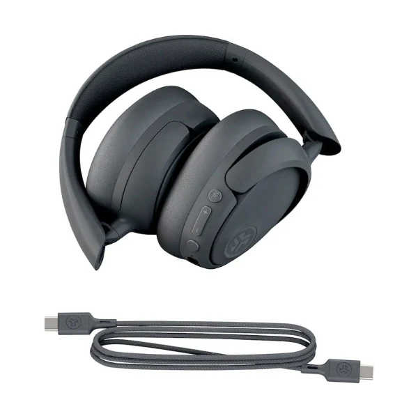 Audífonos JLab JBuds Lux ANC Inalámbricos Bluetooth con Cancelación Activa de Ruido, Audio Espacial y hasta 70 Horas de Batería - Grafito