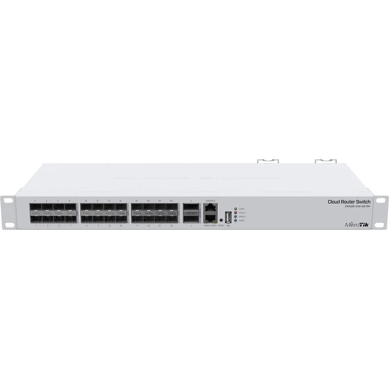 Switch de Red MikroTik CRS326-24S+2Q+RM 24-Port 10G SFP+ Managed Network Switch