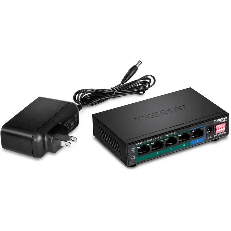 Switch de Red TRENDnet 5-Port Gigabit PoE+ Switch, TPE-TG51G