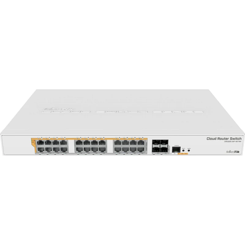 Switch de Red MikroTik CRS328-24P-4S+RM 24-Port Gigabit PoE+ Compliant Router Switch