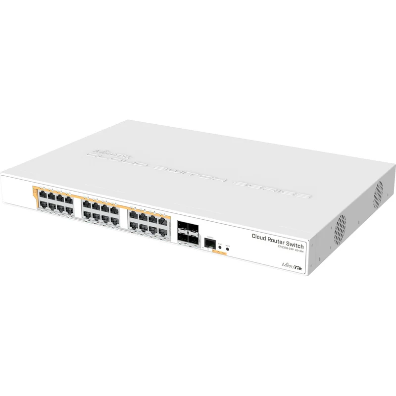 Switch de Red MikroTik CRS328-24P-4S+RM 24-Port Gigabit PoE+ Compliant Router Switch