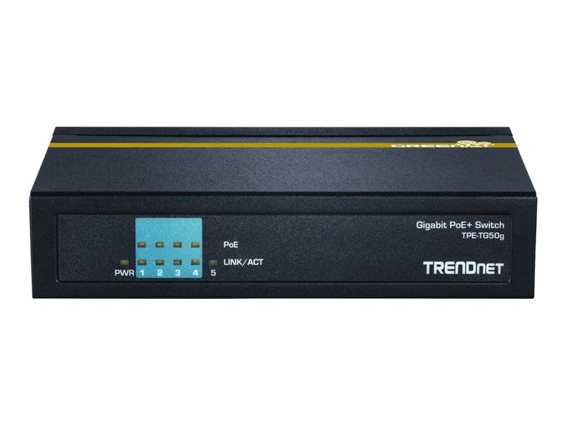 Switch de Red TRENDnet 5-Port Gigabit PoE+ Switch, TPE-TG50G