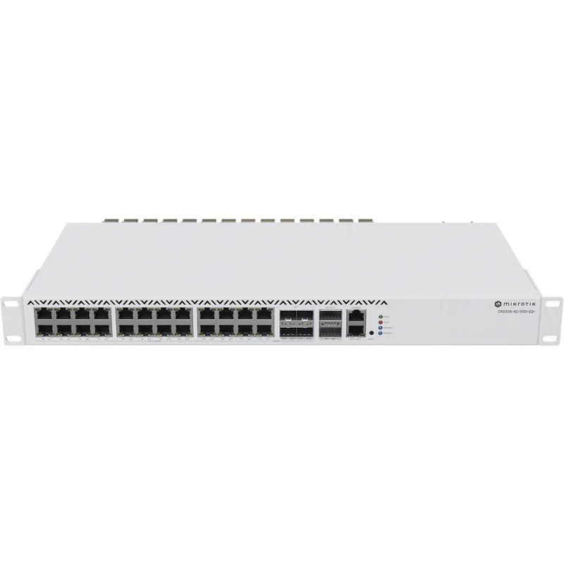 Switch de Red MikroTik CRS326-4C+20G+2Q+RM 24-Port 2.5G Managed Network Switch