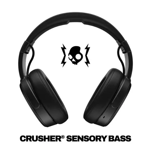 Audífonos Skullcandy Crusher 3.0 Inalámbricos Bluetooth Over-Ear con Graves Ajustables - Negro