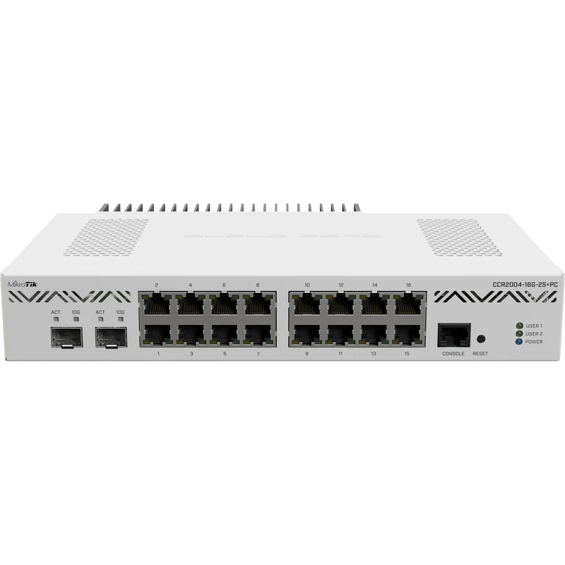 Router MikroTik CCR2004-16G-2S+PC 16-Port Wired Gigabit Managed Router