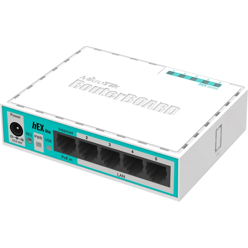 Router MikroTik hEX lite 5-Port 100Mb Wired Router