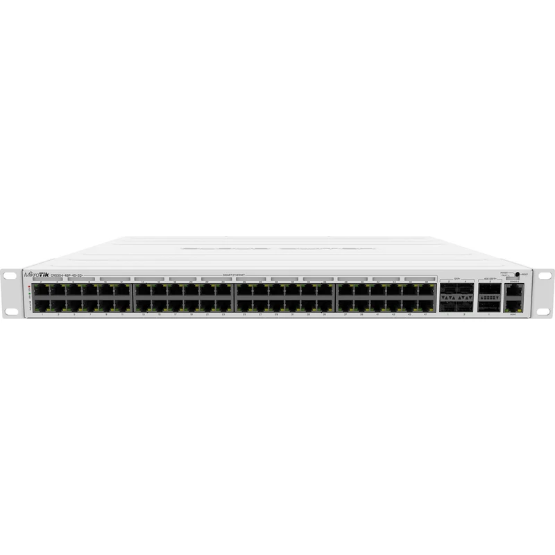 Switch de Red MikroTik CRS354-48P-4S+2Q+RM 48-Port Gigabit PoE+ Compliant Managed Network Switch