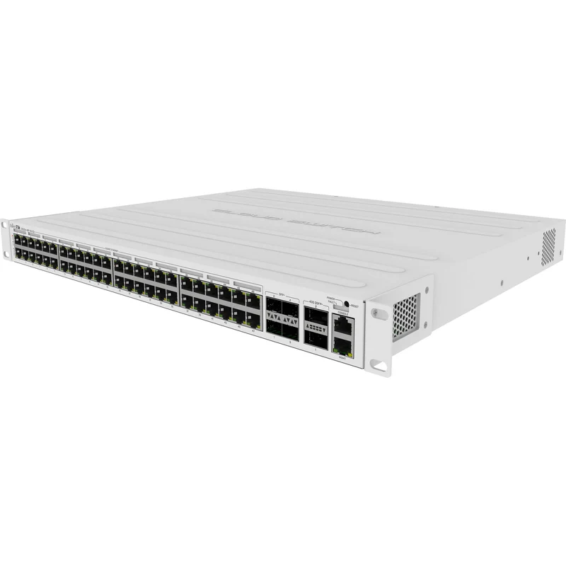 Switch de Red MikroTik CRS354-48P-4S+2Q+RM 48-Port Gigabit PoE+ Compliant Managed Network Switch