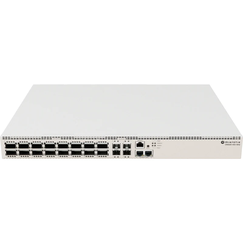Switch de Red MikroTik CRS520-4XS-16XQ-RM 16-Port 100G QSFP28 / 4-Port 10G SFP28 Managed Network Switch
