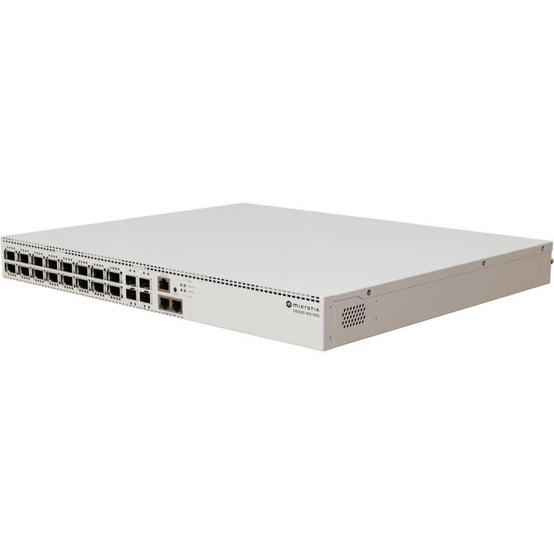 Switch de Red MikroTik CRS520-4XS-16XQ-RM 16-Port 100G QSFP28 / 4-Port 10G SFP28 Managed Network Switch