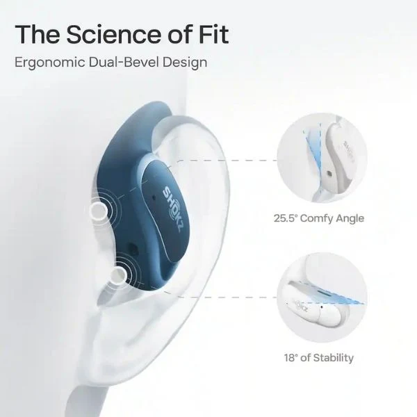 Audífonos Shokz OpenFit Air True Wireless Bluetooth Open-Ear - Azul Piedra