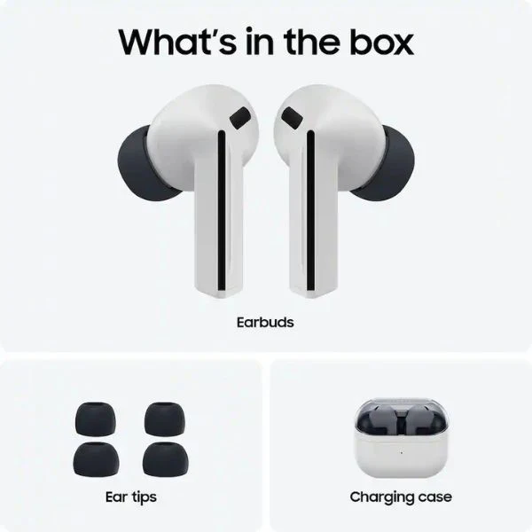 Audífonos Samsung Galaxy Buds3 FE True Wireless Bluetooth con Cancelación Activa de Ruido - Gris