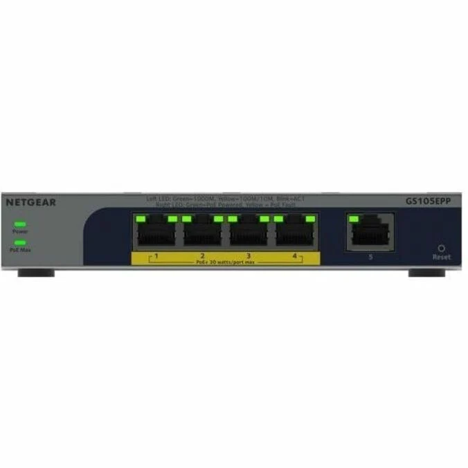 Switch de Red Netgear Business GS105EPP Ethernet Switch