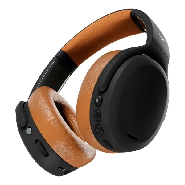 Audífonos Skullcandy Crusher ANC 2 Inalámbricos Bluetooth con Cancelación Activa de Ruido y Graves Ajustables - Negro y Beige