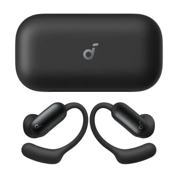 Audífonos Anker Soundcore AeroFit 2 Pro True Wireless Bluetooth Open-Ear con Cancelación Activa de Ruido - Negro