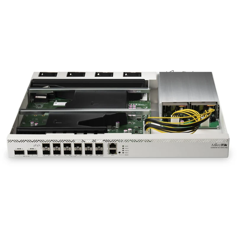 Router MikroTik Cloud Core CCR2216-1G-12XS-2XQ 15-Port SFP28 / QSFP28 Multi-Gig Router