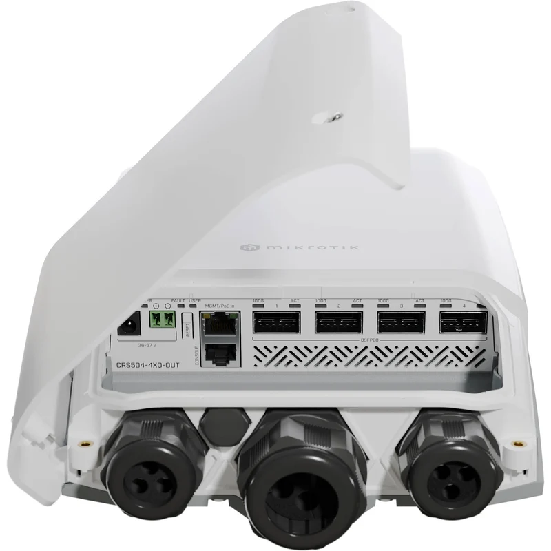 Switch de Red MikroTik CRS504-4XQ-OUT 4-Port 100G QSFP28 Managed Outdoor Network Switch