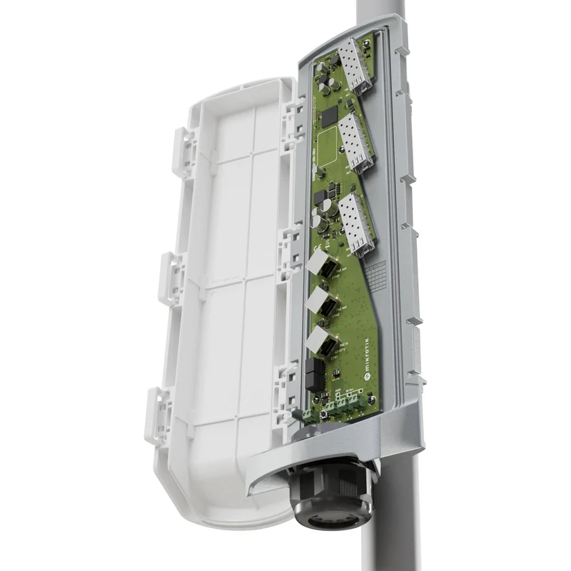 Switch de Red MikroTik GPERx6 PoE Compliant Outdoor Switch
