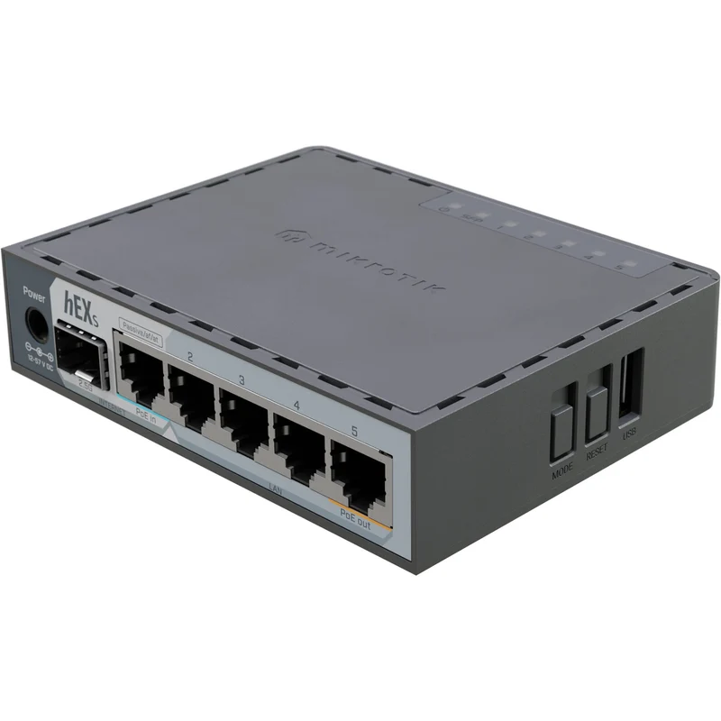 Router MikroTik hEX S 5-Port Gigabit Passive PoE Compliant Managed Network Router