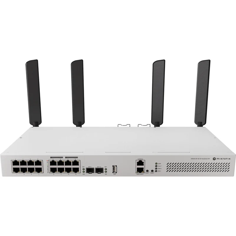 Switch de Red MikroTik CRS418-8P-8G-2S+RM 16-Port PoE+ Compliant Router Switch