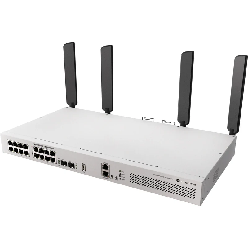 Switch de Red MikroTik CRS418-8P-8G-2S+RM 16-Port PoE+ Compliant Router Switch