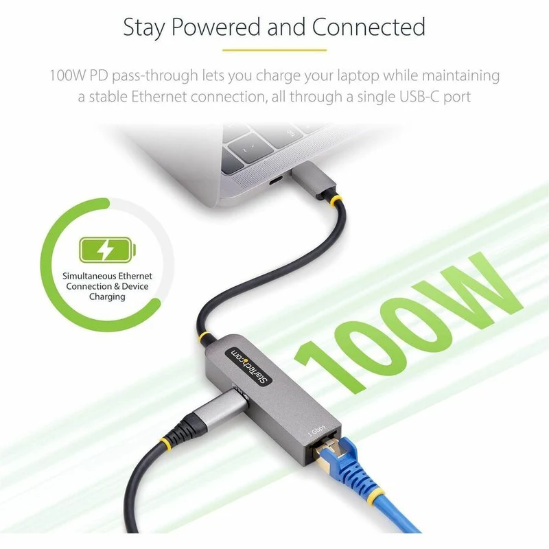 Adaptador WiFi Red StarTech.com StarTech USB-C to Ethernet Adapter, 1GPD3-USB-C-ETHERNET