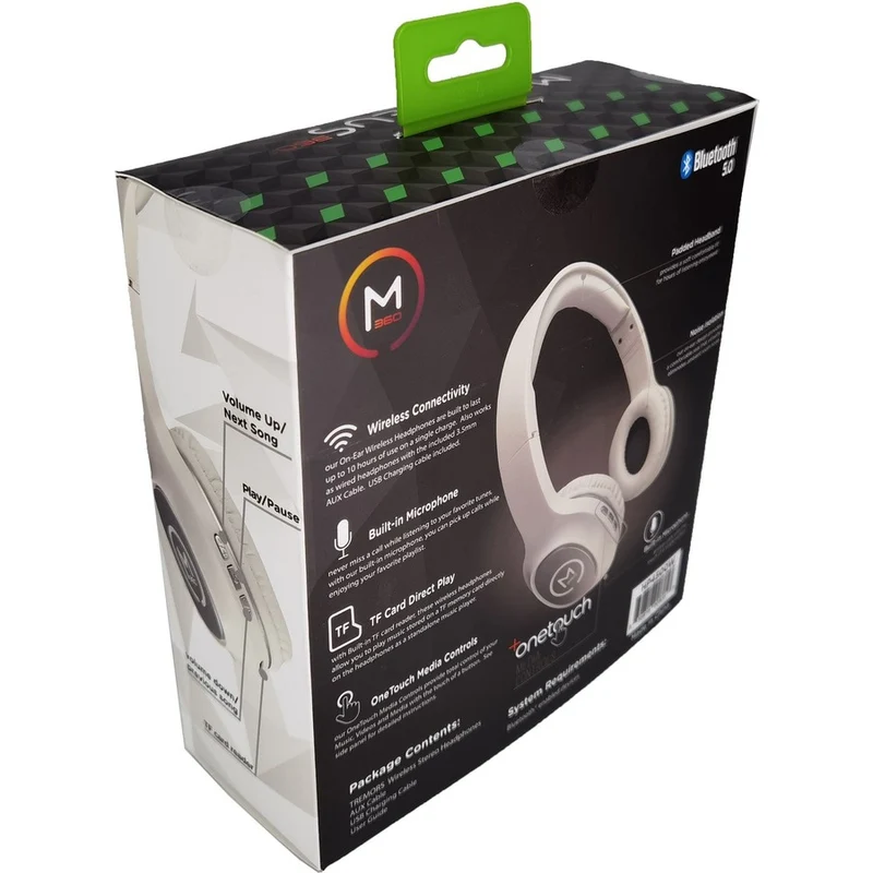 Diadema con Micrófono Morpheus 360 Tremors Binaural Wireless Headphones