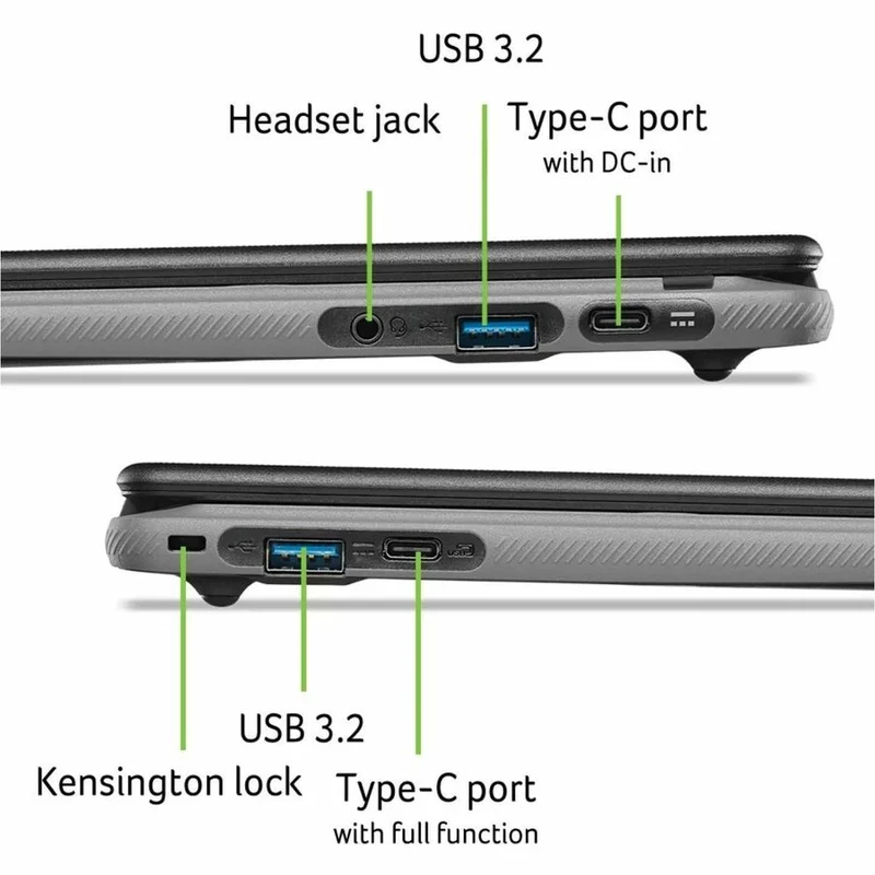 Laptop Acer Chromebook 311 C725 C725-84AT 11.6" Chromebook, Mediatek MT8 8 Núcleos, 4GB, Mali-G52