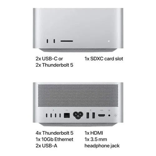 Mac mini Apple Mac Studio Z1CE000RR (Early 2025) Desktop Computer Apple M3 Ultra 28-Core CPU
