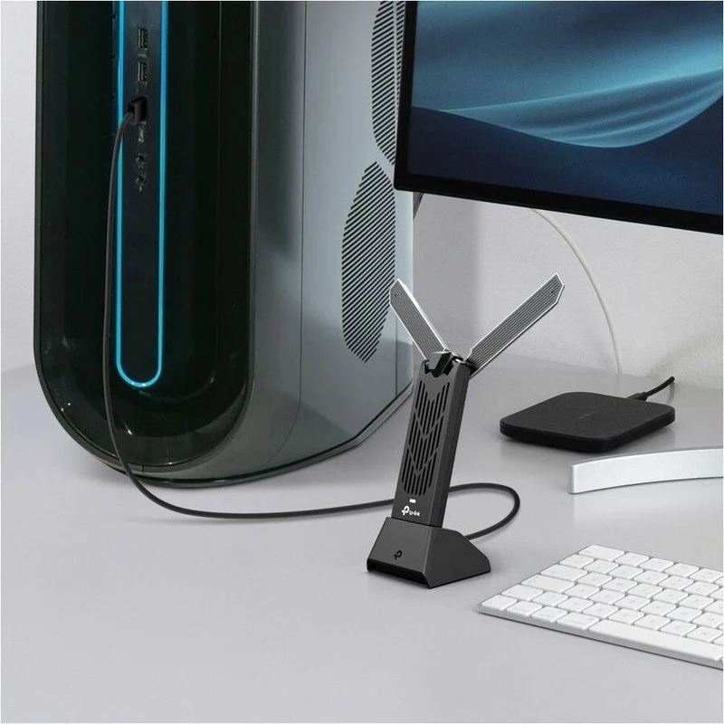 Adaptador WiFi Red TP-Link Archer TBE401UH IEEE 802.11a/b/g/n/ac/ax/be Tri Band Wi-Fi Adapter