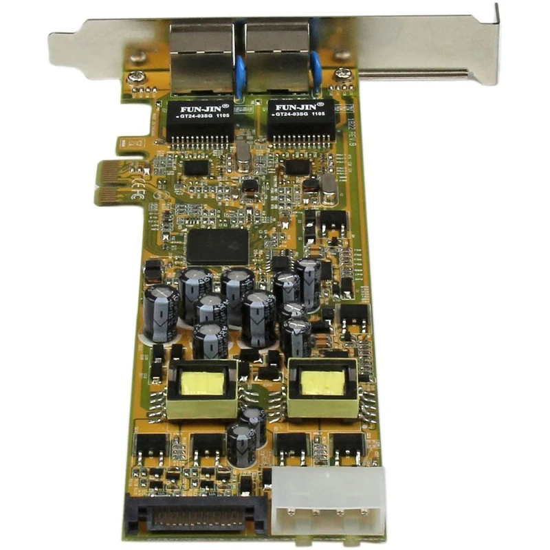Tarjeta de Red StarTech.com StarTech Dual Port PCI Express Gigabit Ethernet Network Card Adapter