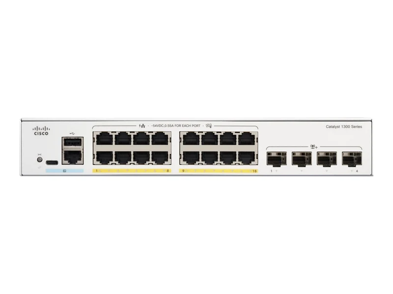 Switch de Red Cisco Catalyst 1300-16P-4X