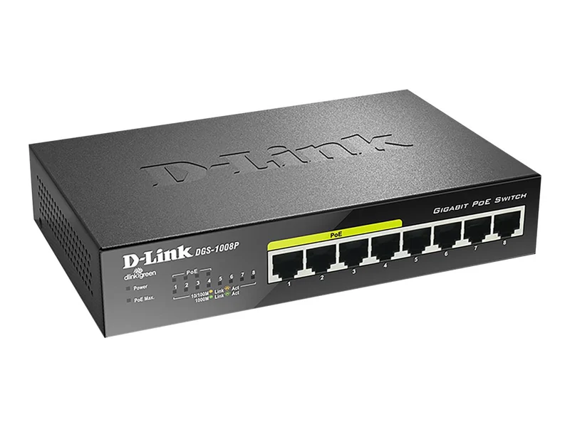 Switch de Red D-Link DGS 1008P