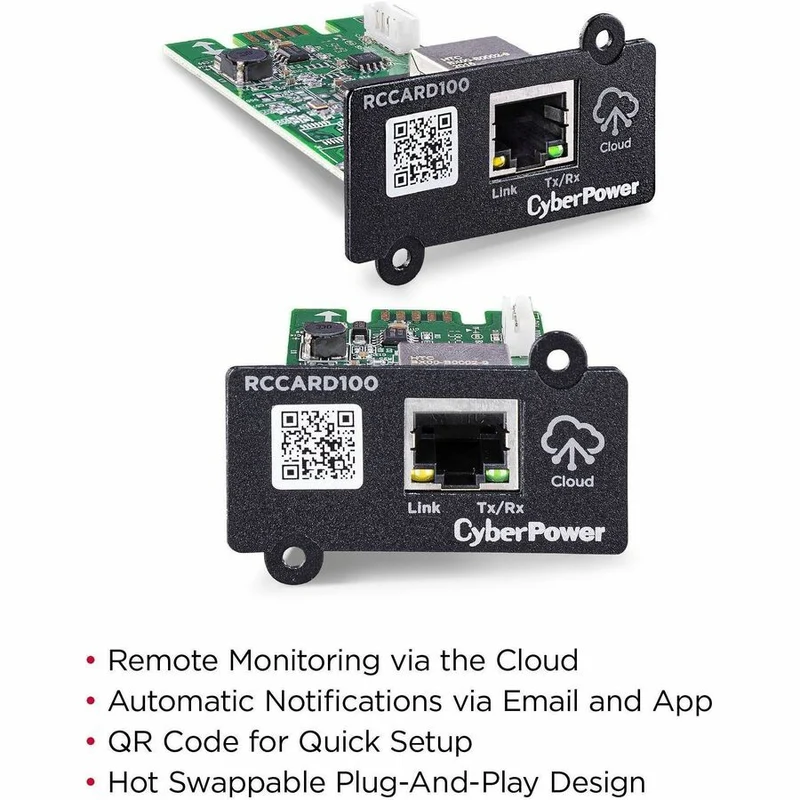 Adaptador de Red CyberPower RCCARD100 CyberPower Cloud Monitoring Card