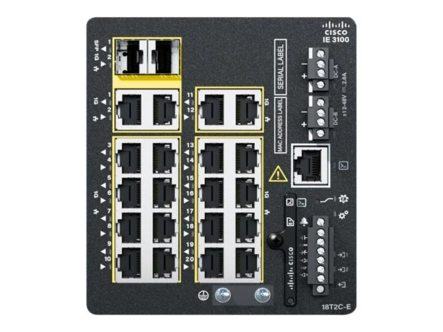 Switch de Red Cisco Catalyst IE3100 Rugged Series, IE-3100-18T2C-E