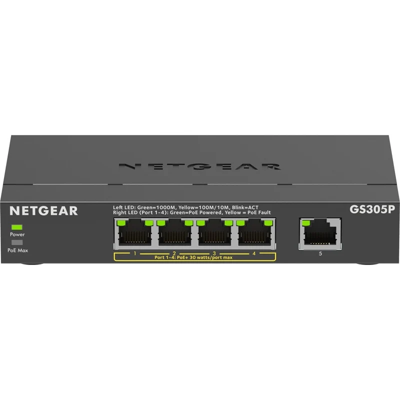 Switch de Red Netgear GS305P Ethernet Switch