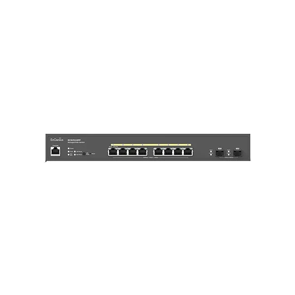 Switch de Red EnGenius 8-Port 240W PoE+ Multi-Gigabit Cloud Managed Switch