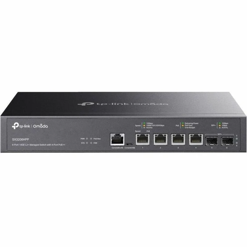 Switch de Red Omada Omada 6-Port 10GE L2+ Managed Switch