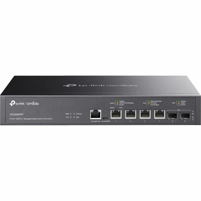 Switch de Red Omada Omada 6-Port 10GE L2+ Managed Switch